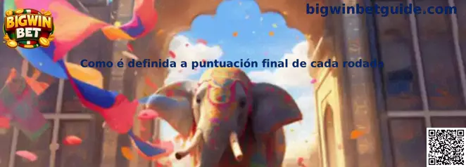 Como é definida a puntuación final de cada rodada en Bigwin Baccarat