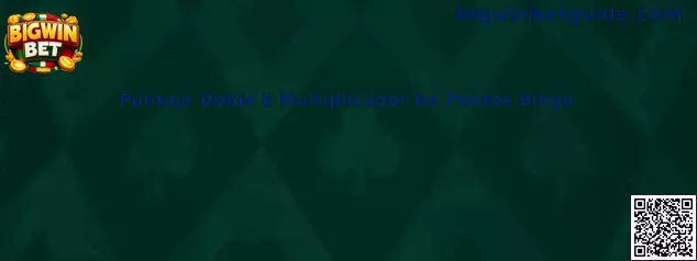 Puntaje Doble E Multiplicador De Pontos Bingo