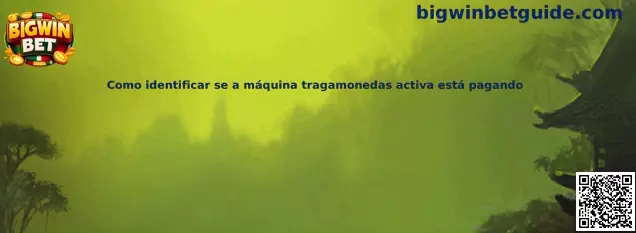 Como identificar se a máquina tragamonedas activa está pagando